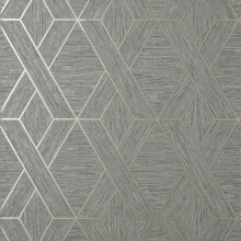 Fine Decor Miya Geo Grey Wallpaper FD43152