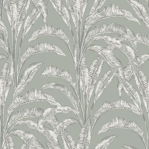 Muriva Muriva Sansa Leaf Green Wallpaper M61904