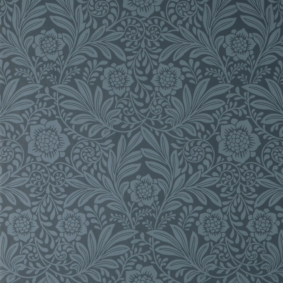 Crown Archive Collection Camille Damask Navy Wallpaper M1745