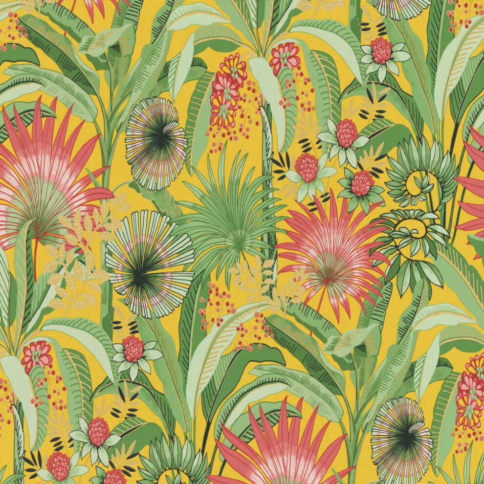 Erismann Select Martinique Tropical Mustard Wallpaper 10390-20 4002790238119