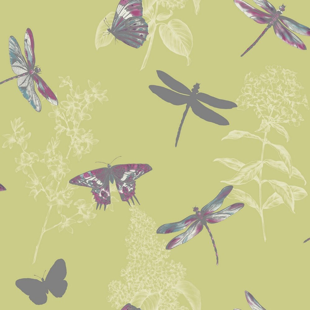 Arthouse Imagine Enchanted Wings Citrus Wallpaper 664900