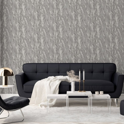 Arthouse Arthouse Luxe Texture Pewter Wallpaper 299102 2