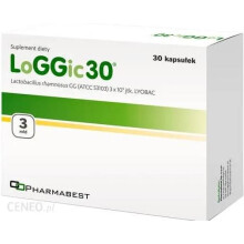 Loggic 30 30 Kap probiotyk prebiotyk probiotic for children acidolit inerbiotyk