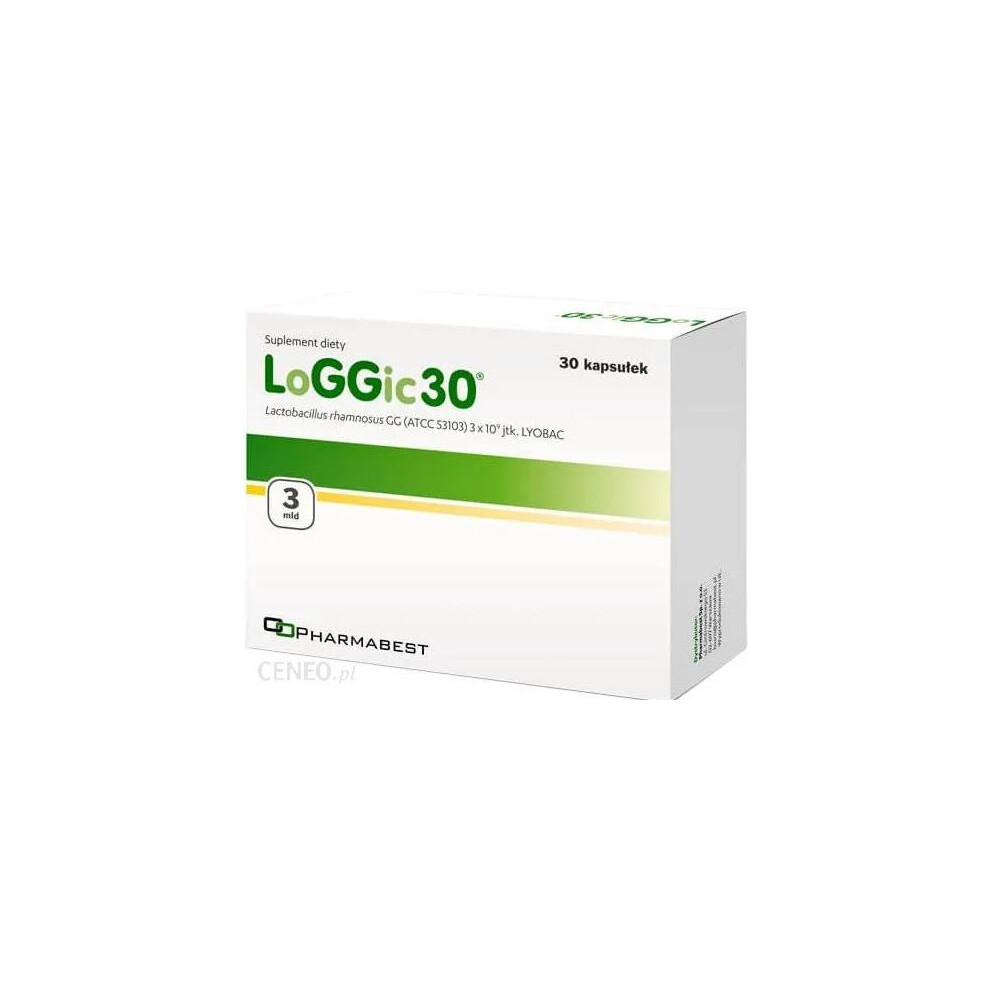 Loggic 30 30 Kap probiotyk prebiotyk probiotic for children acidolit inerbiotyk