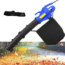 Leaf Blower Vacuum and Mulcher, 3 in 1 Garden Blower/Vacuum and Shredder with 35L Collection Bag, Carry Strap, Wheeled, 10:1 Mulching Ratio