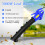 Leaf Blower Vacuum and Mulcher, 3 in 1 Garden Blower/Vacuum and Shredder with 30L Collection Bag, Carry Strap, Wheeled, 10:1 Mulching Ratio 11