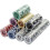 300 Pieces Texas Holdem Numbered Poker Chips Set with Case Kit 9