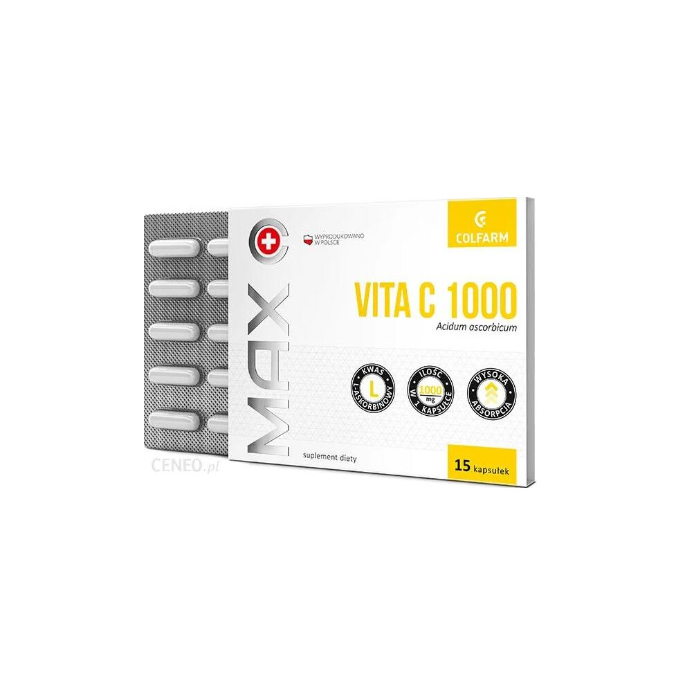 Polskie Suplementy Max Vita C 15 Tab Witamina C Vitamin C Olimp Rutyna