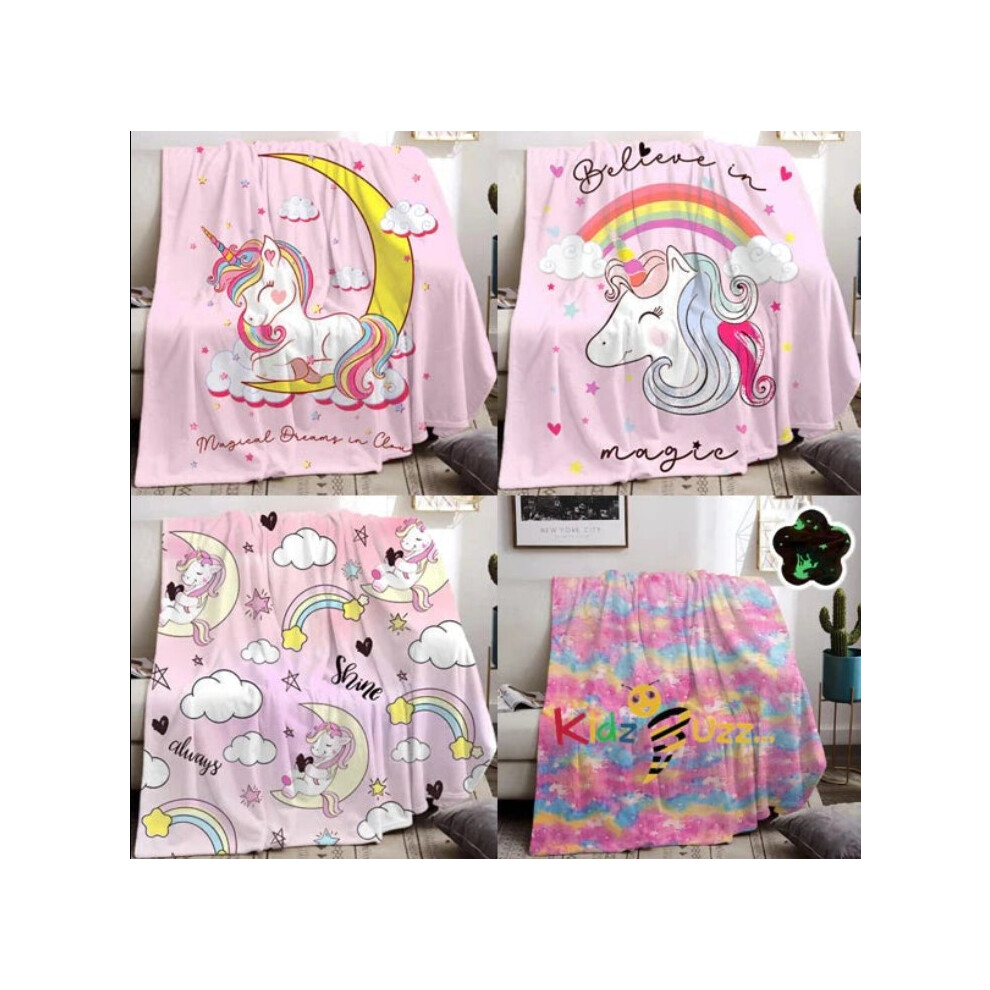 Dinosaur fleece blanket - Soft Fleece Blanket For Girls Kids