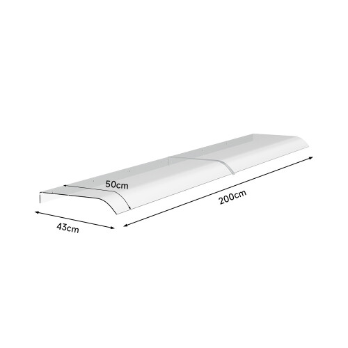 Living And Home 50*200CM Transparent Window Door Awning Canopy 2