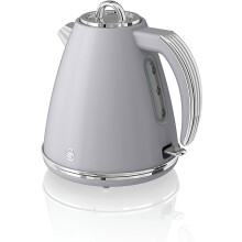 Swan SK19020GRN Retro Grey 1.5L 3000W Kettle 360" Rotational Base -
