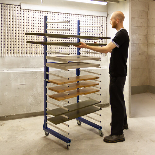 Combi Spray Drying Rack Trolley Eco Paint Shop Mobile Dry Storage 1