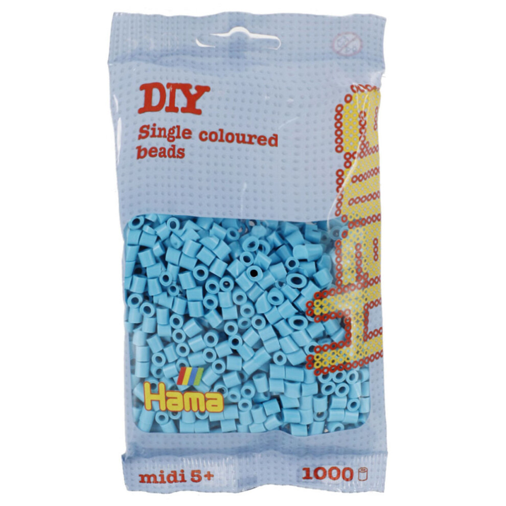 Hama 207-49 Beads 1,000 Bead Refill Bag - Azure Blue