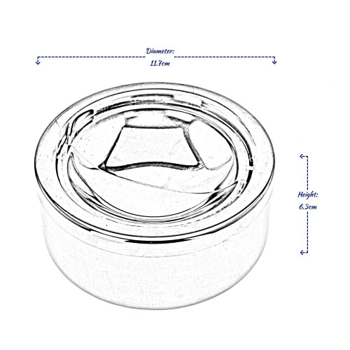 Metal Ashtray Round Cigarette Smoking Ash Tray Rotating Lid Windproof 2