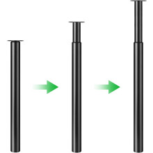 710-1100MM Adjustable Kitchen Worktop/Breakfast Bar Table Leg 60mm Bar