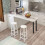 710-1100MM Adjustable Kitchen Worktop/Breakfast Bar Table Leg 60mm Bar 5