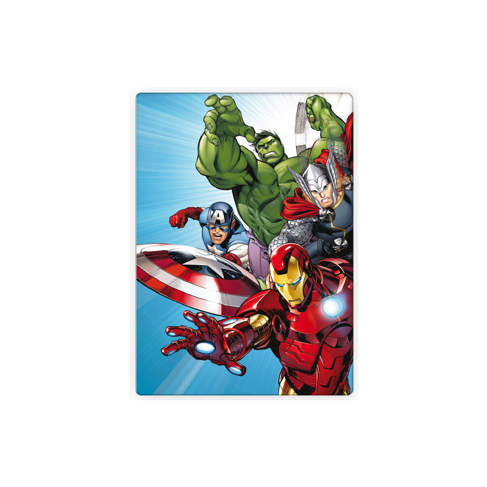 Marvel Avengers Fleece Throw Blanket 100 x 140 cm. Iron Man Thor Cap