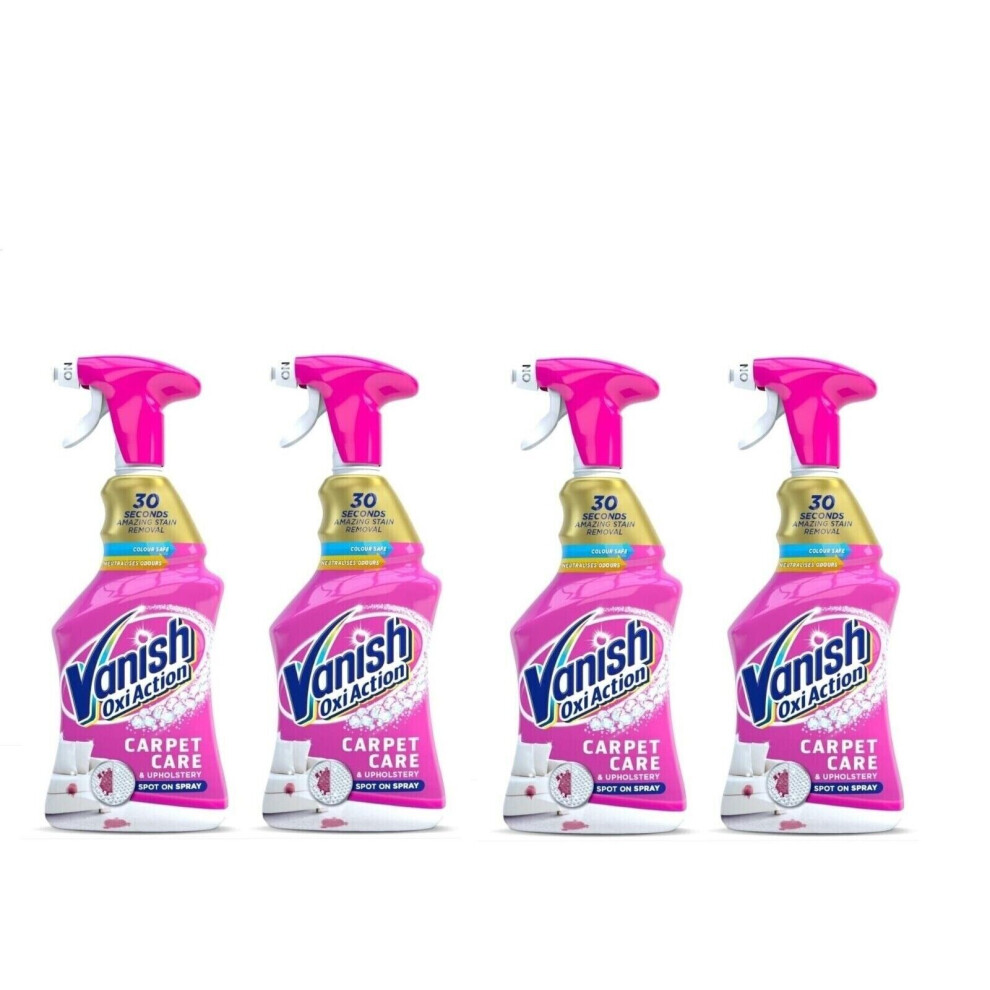 4 Pack Vanish Oxi Action Carpet Care Upholstery Remover Spray 500 ML