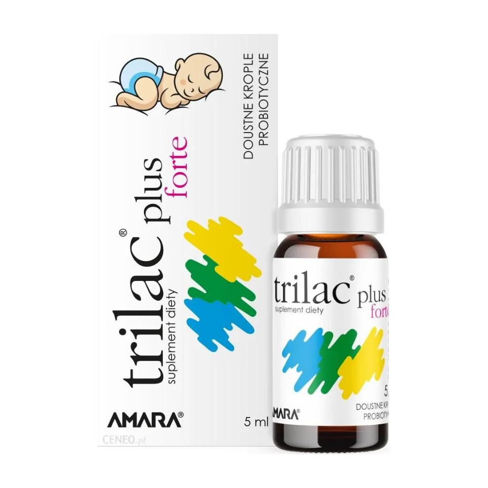 Trilac Plus Forte Krople 5ml vomiting diarrhea probiotic abdominal pain