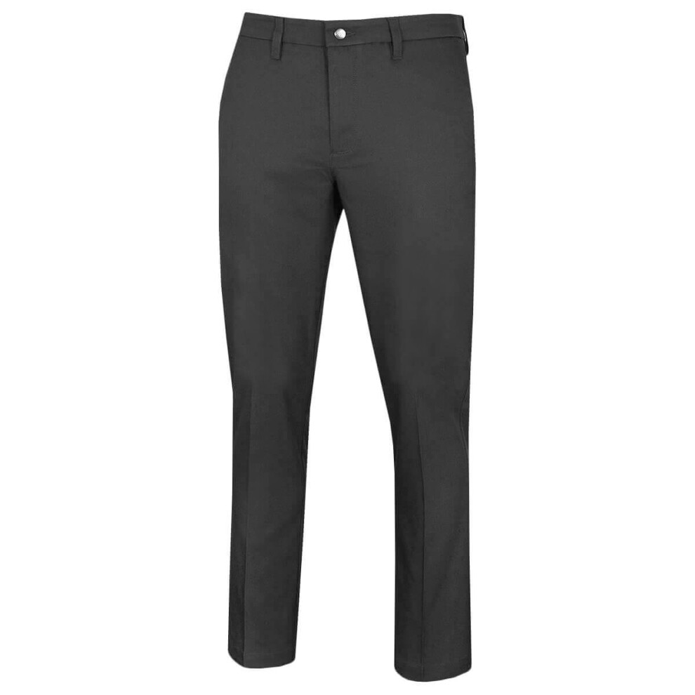 (36/34, Asphalt) Callaway Golf Mens Active Waistband Water Resistant Tapered Trousers