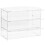 3 Tiers Clear Acrylic Bakery Pastry Display Case Stand Frame For Cake 1