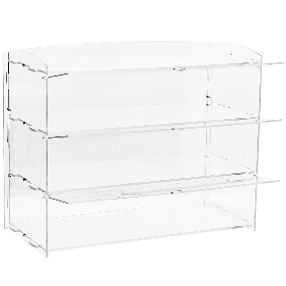 3 Tiers Clear Acrylic Bakery Pastry Display Case Stand Frame For Cake