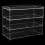 3 Tiers Clear Acrylic Bakery Pastry Display Case Stand Frame For Cake 3