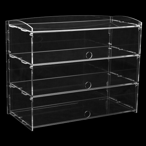 3 Tiers Clear Acrylic Bakery Pastry Display Case Stand Frame For Cake 2