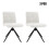 Living And Home 2Pcs Plush Dining Chairs 1