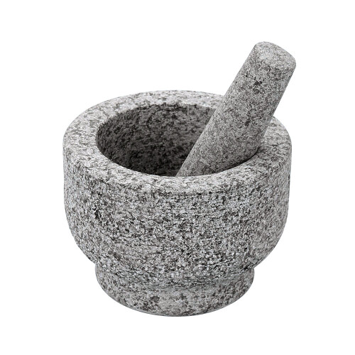 LARGE NATURAL GRANITE PESTLE & MORTAR SET SPICE HERB CRUSHER GRINDER 2
