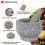 LARGE NATURAL GRANITE PESTLE & MORTAR SET SPICE HERB CRUSHER GRINDER 7