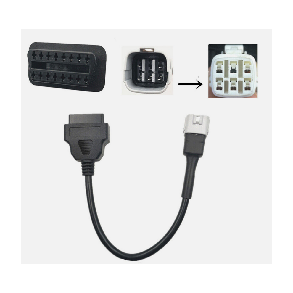 Obd Motorcycle Cable For Suzuki 6 Pin Plug Cable Diagnostic Cable 6Pin To Obd2 8381923450793