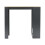 Living And Home Wooden Bar Table with Open Shelves 3