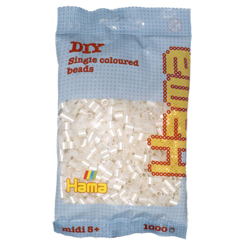 Saco de 1000 contas Hama Midi - Conta Perolada