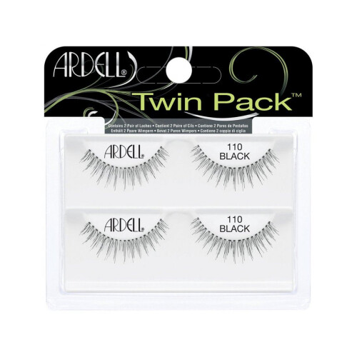Ardell Ardell Twinpack 110 Μαύρες ψεύτικες βλεφαρίδες, εύκολες στην εφαρμογή, φυσική εμφάνιση 1
