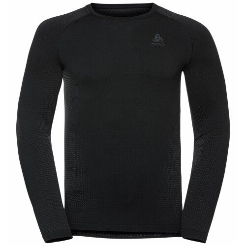 Odlo Men BL TOP rund hals l/s PERFORMANCE WARM EC i sort - S 2