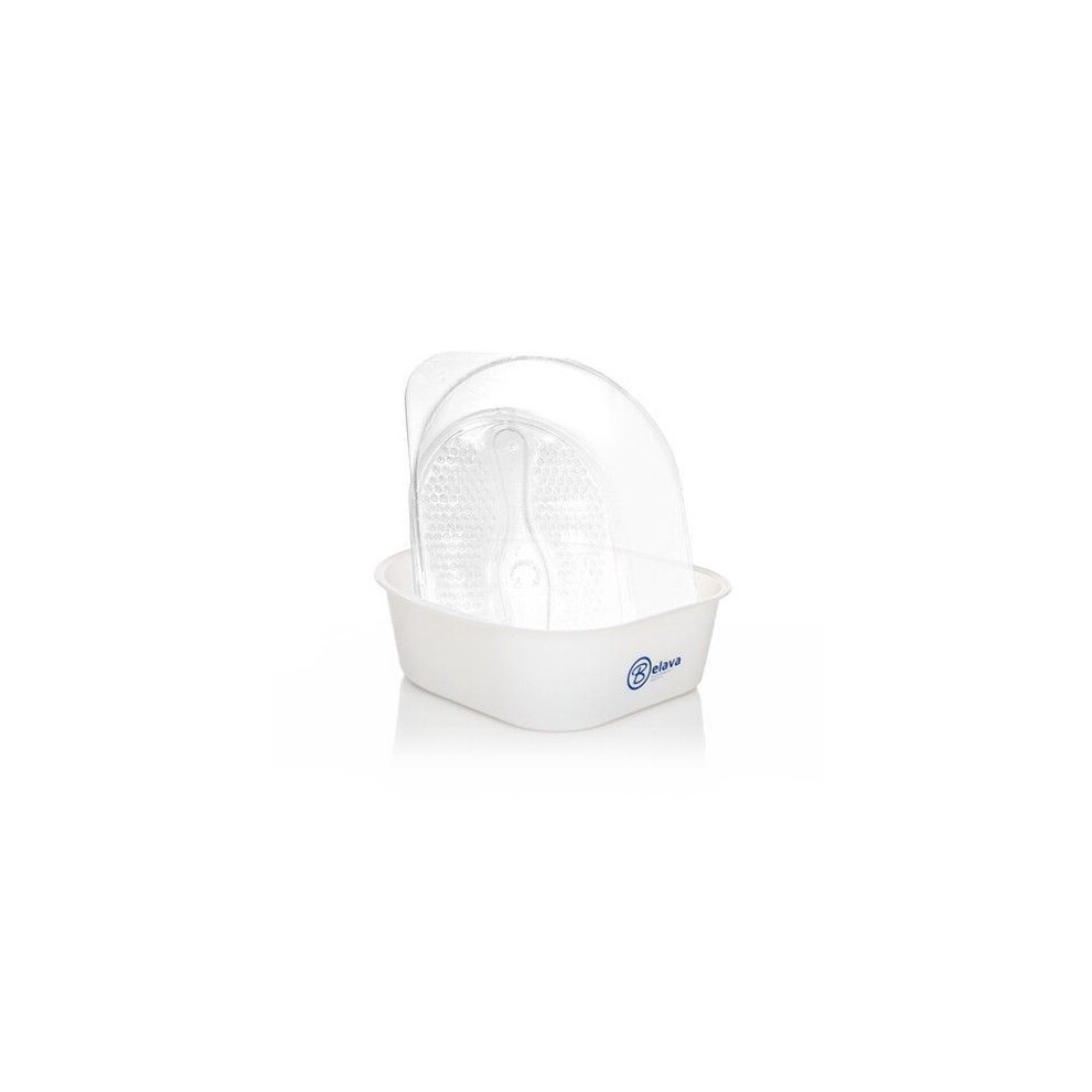 Belava White Bowl Pedicure Starter Kit Foot Bath Tub With 20 Disposable Liners