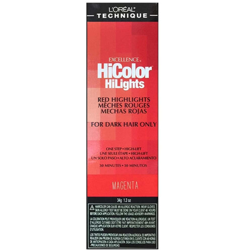 (Magenta – 2pcs ) L'Oreal HiColor Magenta HiLights For Dark Hair Only