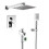 Lowenergie Shower Timer with Flow Meter Water & Energy Saving Coach Waterproof Self Powered 3