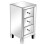 3 Drawers Mirrored Glass Bedside Table Nightstand Storgae Cabinet 5