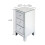 3 Drawers Mirrored Glass Bedside Table Nightstand Storgae Cabinet 8