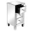 3 Drawers Mirrored Glass Bedside Table Nightstand Storgae Cabinet 10