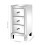3 Drawers Mirrored Glass Bedside Table Nightstand Storgae Cabinet 6