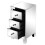 3 Drawers Mirrored Glass Bedside Table Nightstand Storgae Cabinet 12