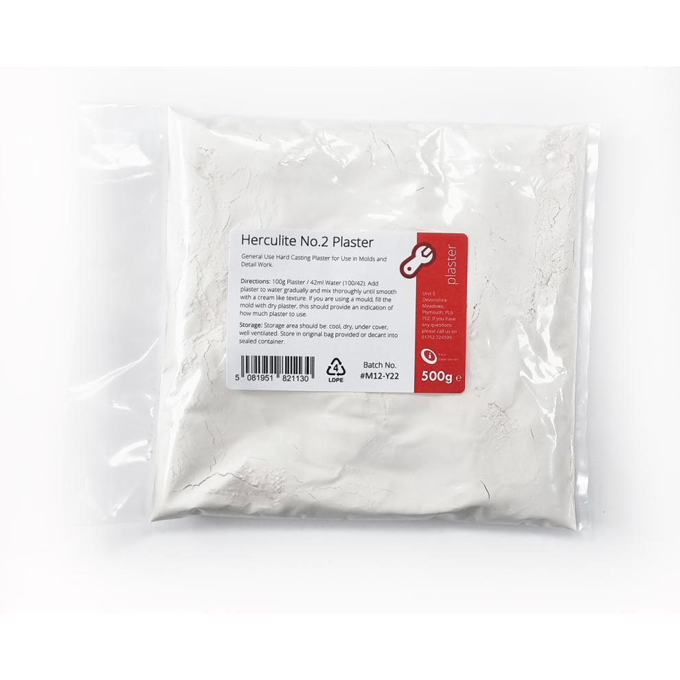 Herculite 2 Hard Casting Plaster Of Paris - 500G 5060734914085