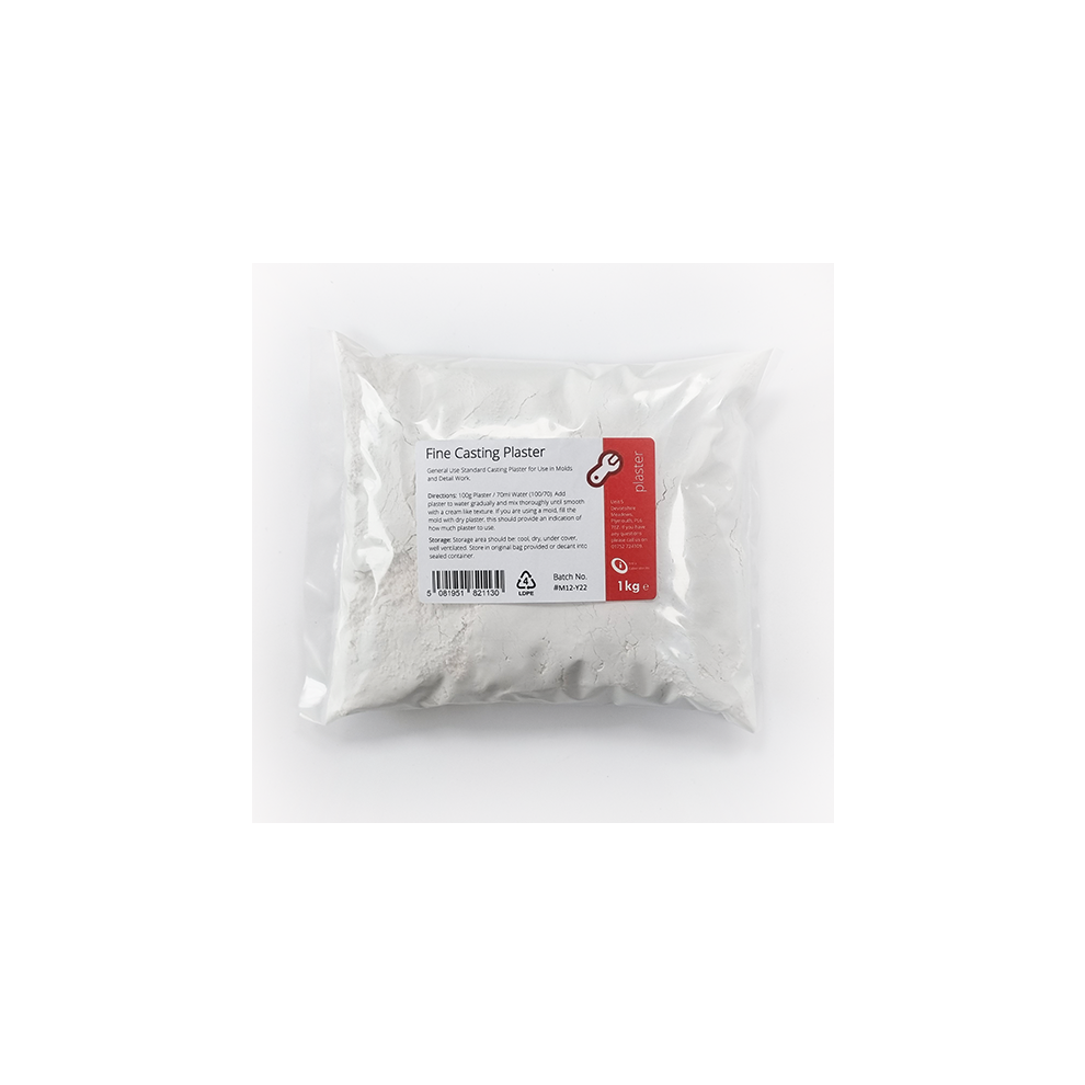 Fine Casting Plaster Of Paris (Standard Casting Plaster) 1Kg 5060734914054
