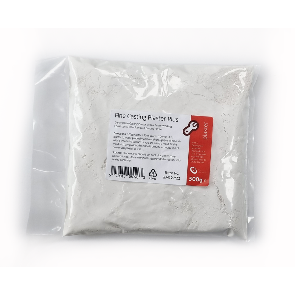 Fine Casting Plaster Plus 500G (Superior Plaster Powder) 5060734914009