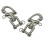 (Large) Quick Release Safety Shackles X2 (Horse Snap Hook) 1