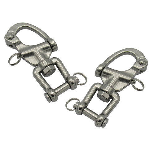 (Large) Quick Release Safety Shackles X2 (Horse Snap Hook)