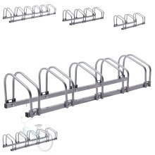 AREBOS Bicycle stand Bicycle Bike Floor Parking Steel Rack (5 Bike Stand Rack)